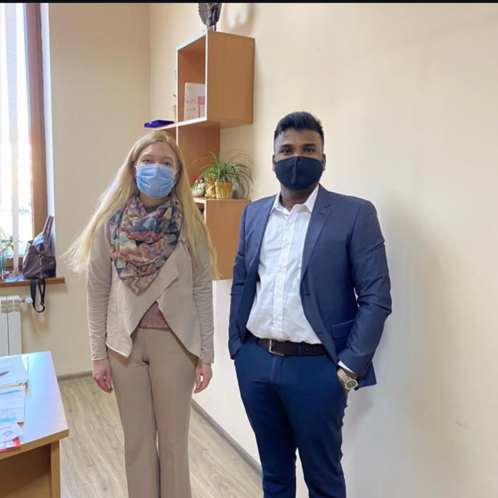 Dr.Raj kumar with University officials